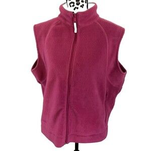 Columbia Vest Women’s 2X Hot Pink Barbiecore Barbie Warm Zip Pockets Minimalist